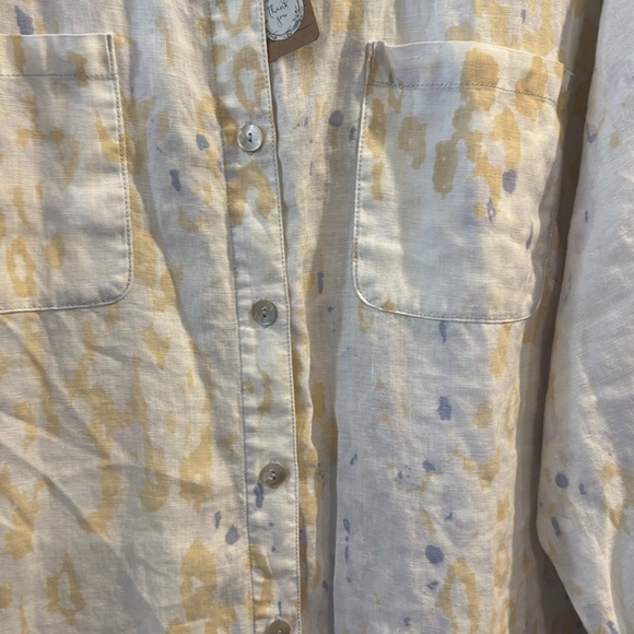 Ruby Rd. Cream and Yellow Shirt - Picture 2 of 6